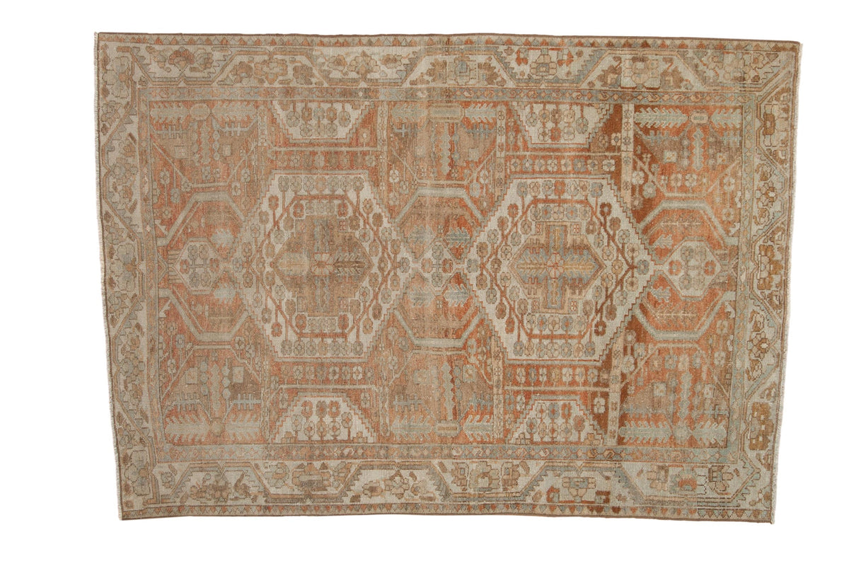 4.5x6.5 Vintage Distressed Malayer Rug