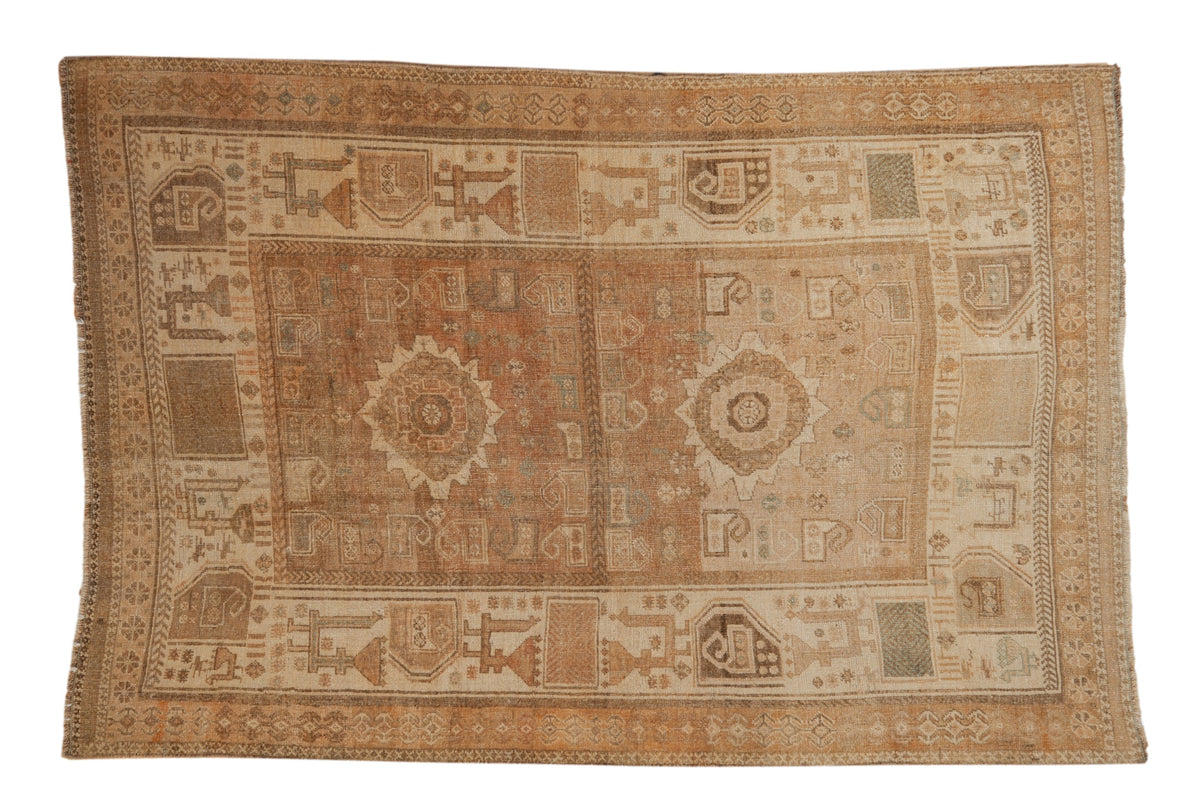4x6 Vintage Distressed Afshar Rug