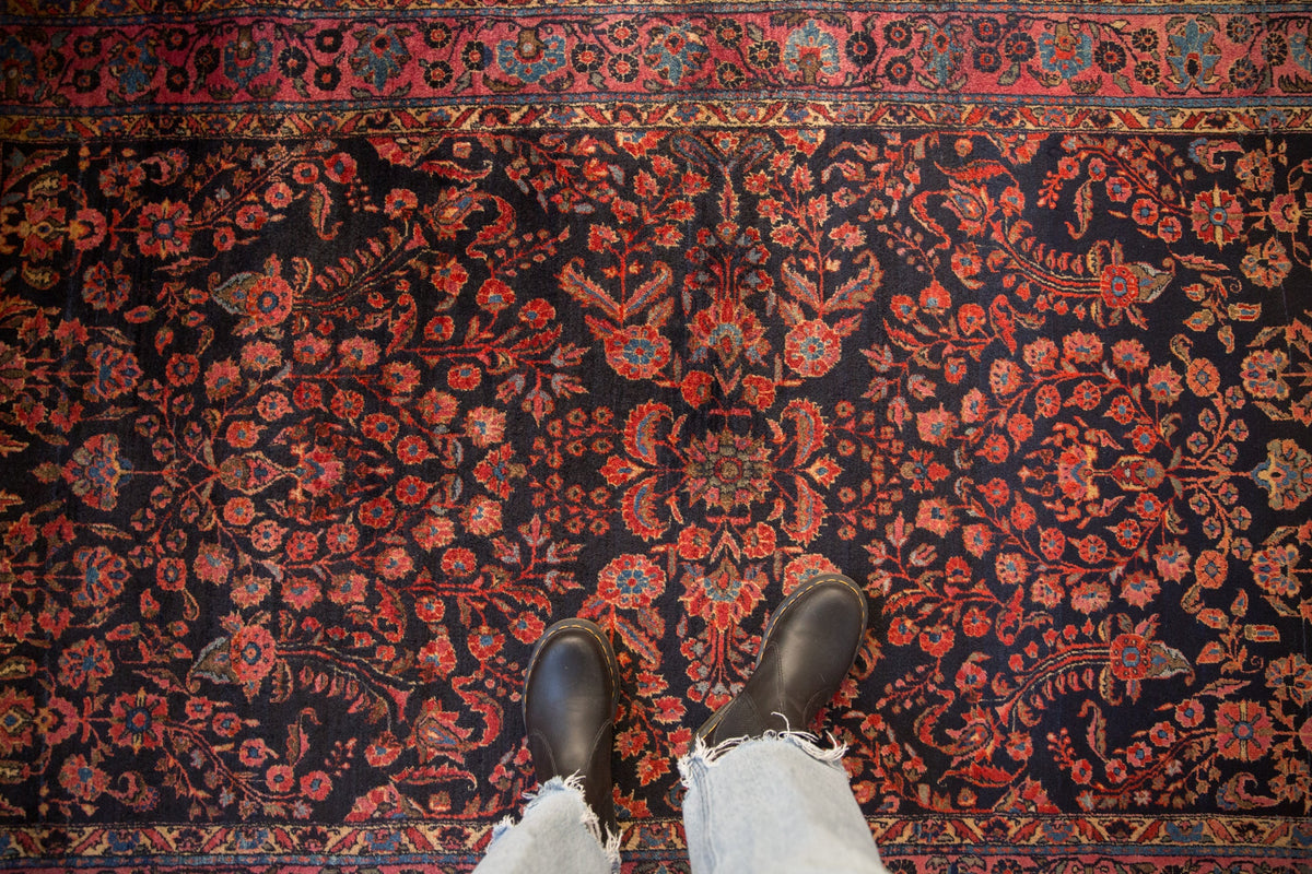 4x6.5 Antique Mohajeran Sarouk Rug