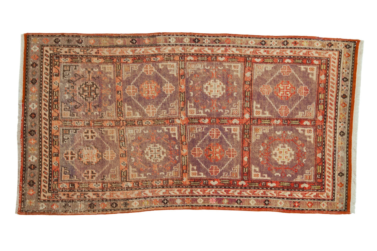4x7 Vintage Distressed Khotan Rug