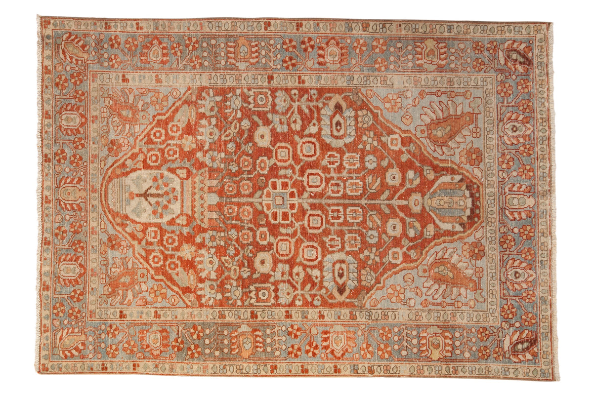 4.5x6.5 Vintage Distressed Baktiari Rug