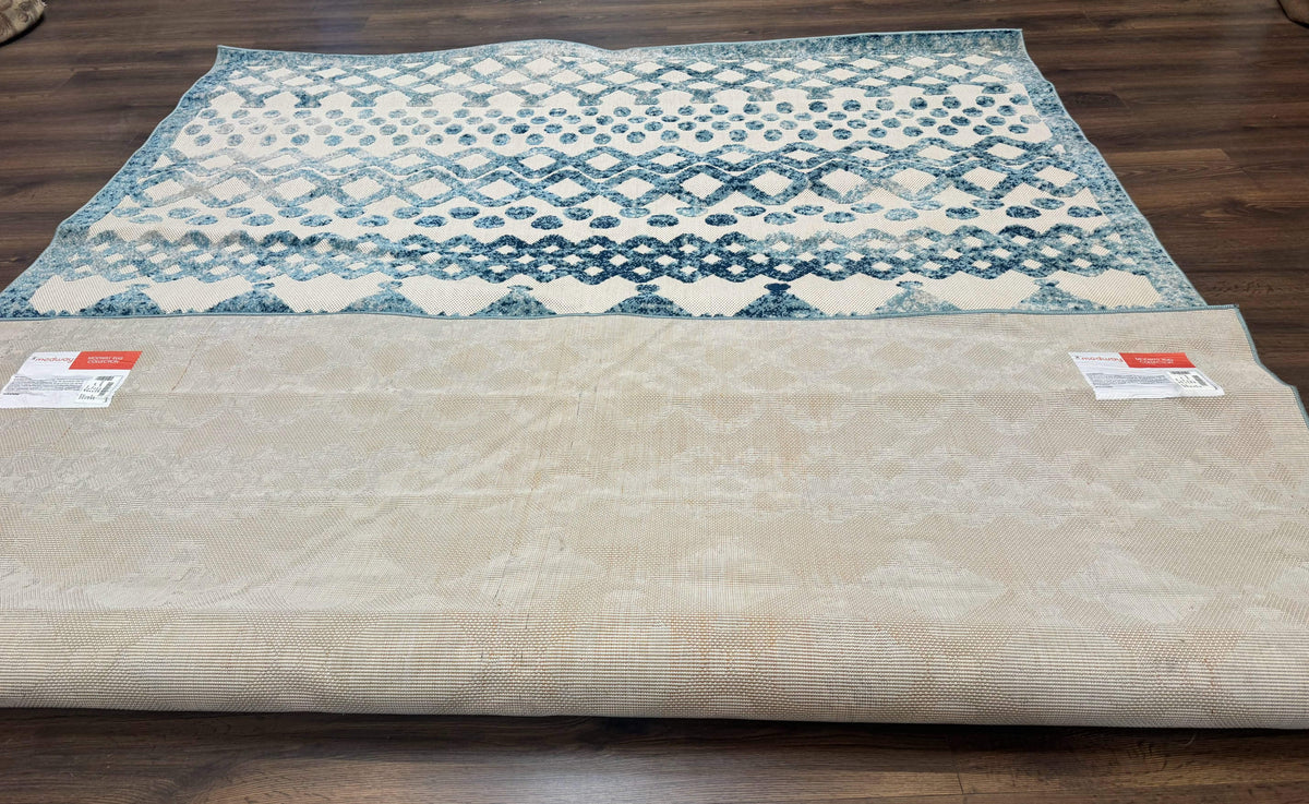 Modern Rug 8x10, Abstract Rug, Oat and Blue, Raised Pattern, Modway Rug Collection - Jewel Rugs, view 12