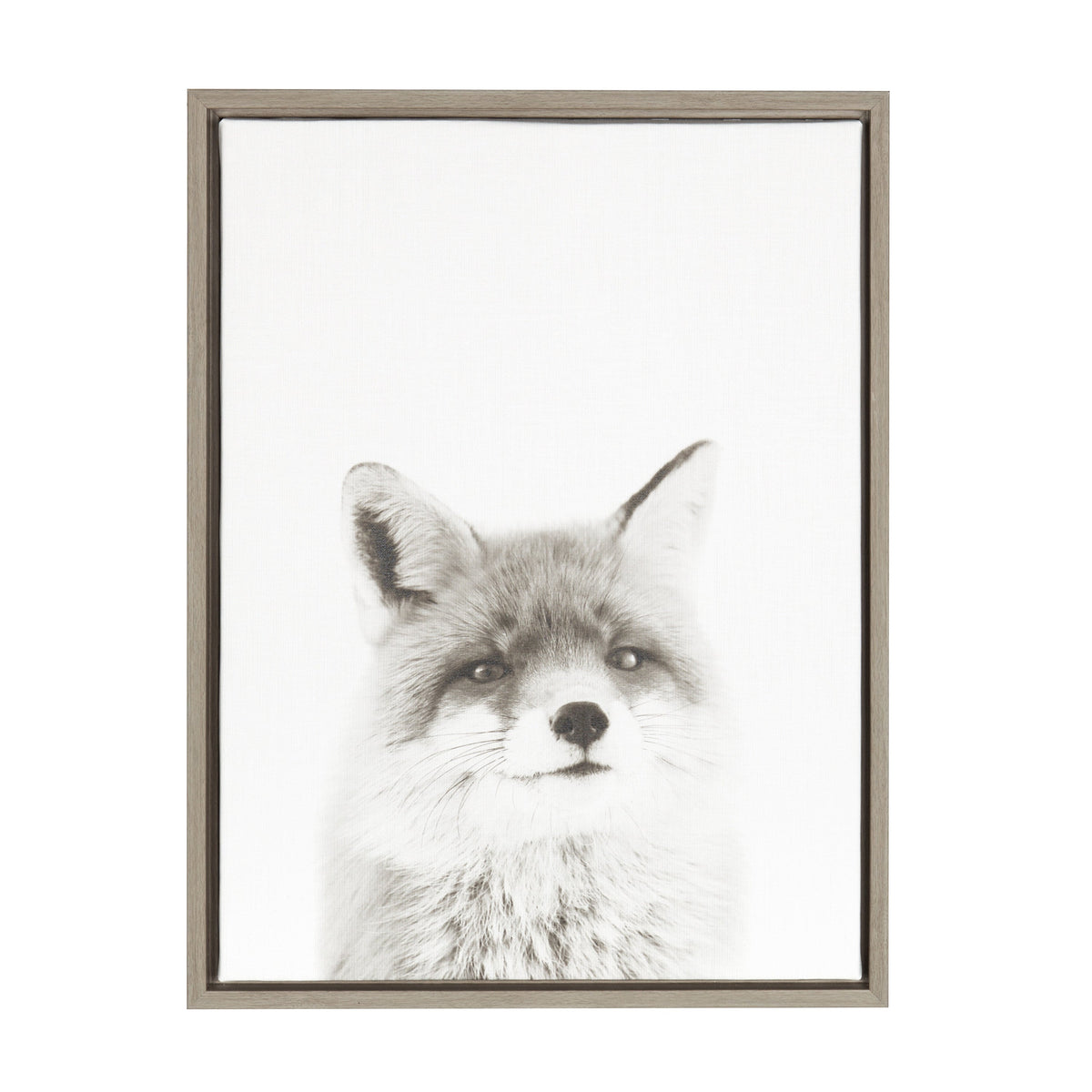 Sylvie Fox Portrait Framed Canvas by Simon Te Tai