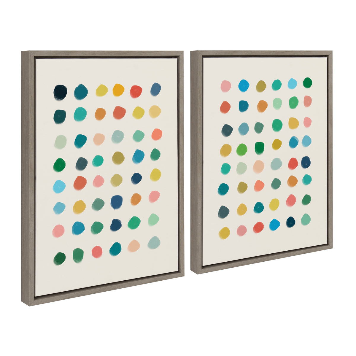Sylvie Meditation 1 and 2 Framed Canvas Art Set by Kelly Knaga