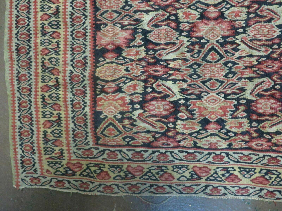 4' X7' Antique Handmade Turkish Wool Kilim Soumak Flat Weave Rug Tribal Organic - Jewel Rugs, view 9