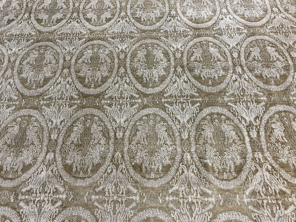 Tibetan Rug 12x15, Wool Hand Knotted Carpet, Odegard Rug, Birds, Olive Green, 12 x 15 Oversized Handmade Contemporary Area Rug, Extra Large - Jewel Rugs, view 4