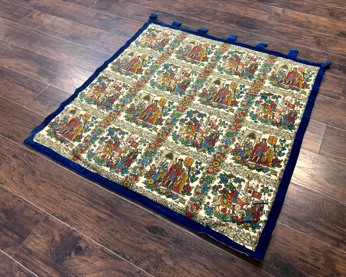 Vintage European Tapestry 4x4, Medievel Design - Jewel Rugs, view 12