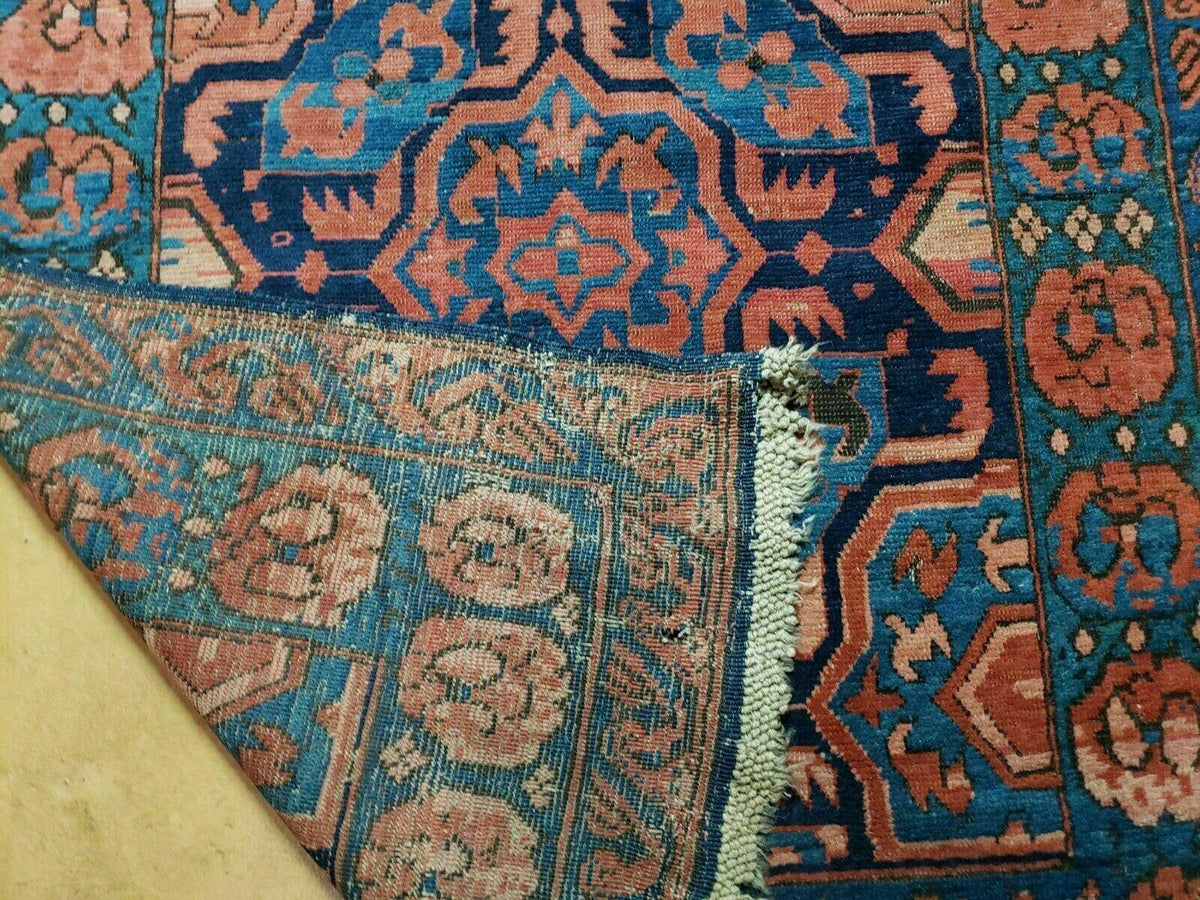 3'10" X 10' Antique Caucasian Seychor Rug Hand Made Wool Carpet Organic Dye Nice - Jewel Rugs, view 10