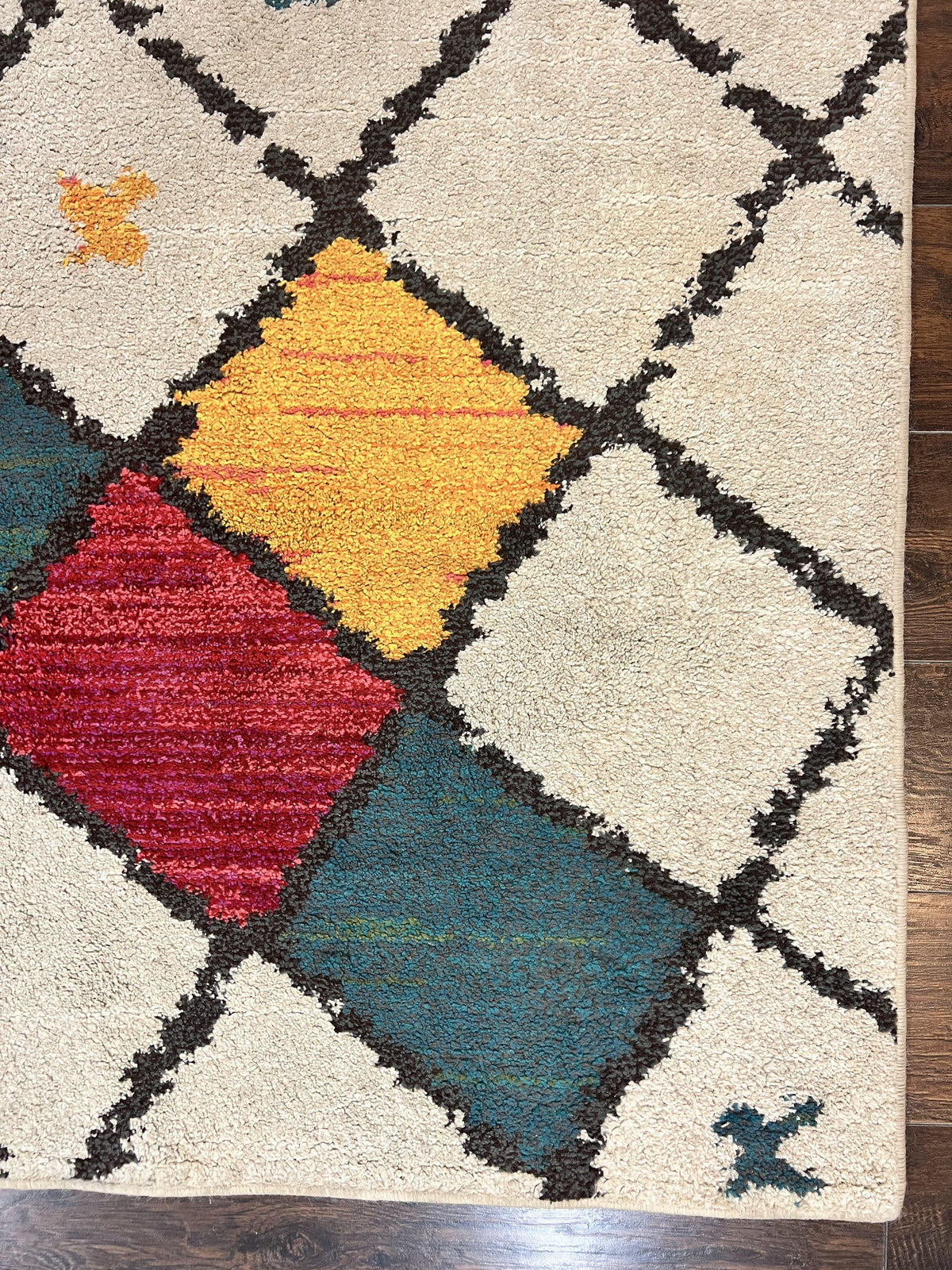 Panel Design Rug 5 x 7.6, Ivory/Beige & Multicolor - Jewel Rugs, view 10