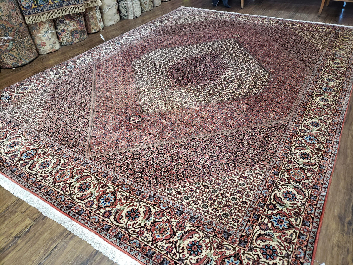 Stunning Persian Bijar Rug 8x11 - Herati Mahi Pattern - Jewel Rugs, view 2
