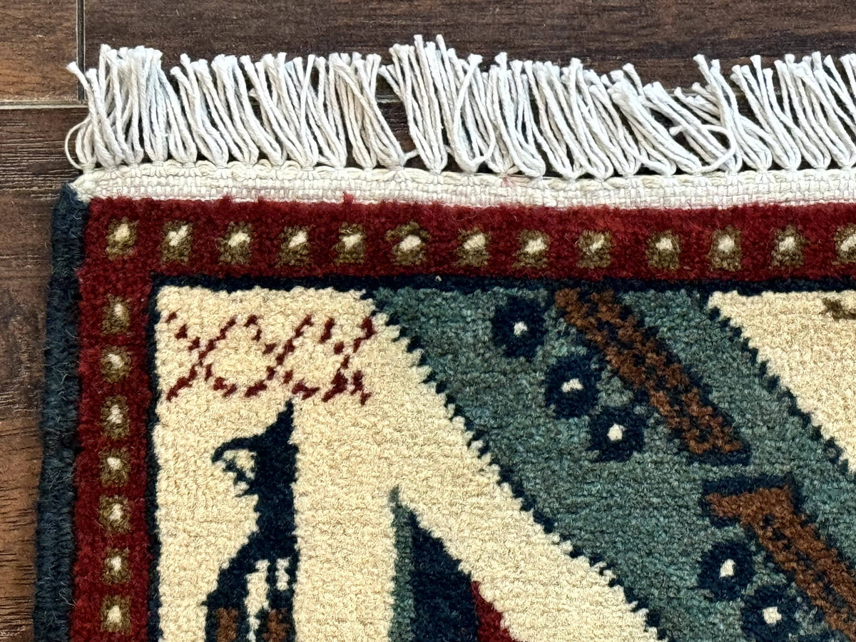 Afghan War Rug 2 x 2.6, Guns Tanks Helicopters - Jewel Rugs, view 7