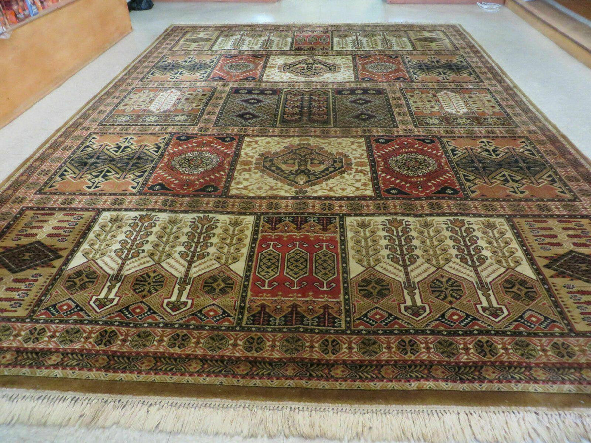 Couristan Rug 10x14, Large Belgium Power Loomed Wool Carpet 10 x 14 ft, Brown Tan Cream Oriental Rug, Living Room Rug, Large Area Rug - Jewel Rugs, view 2