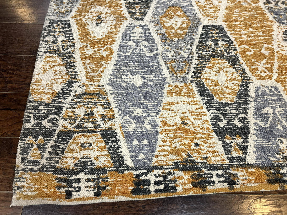 Handmade Contemporary Modern Indian Rug 8x10, Colorful - Jewel Rugs, view 9