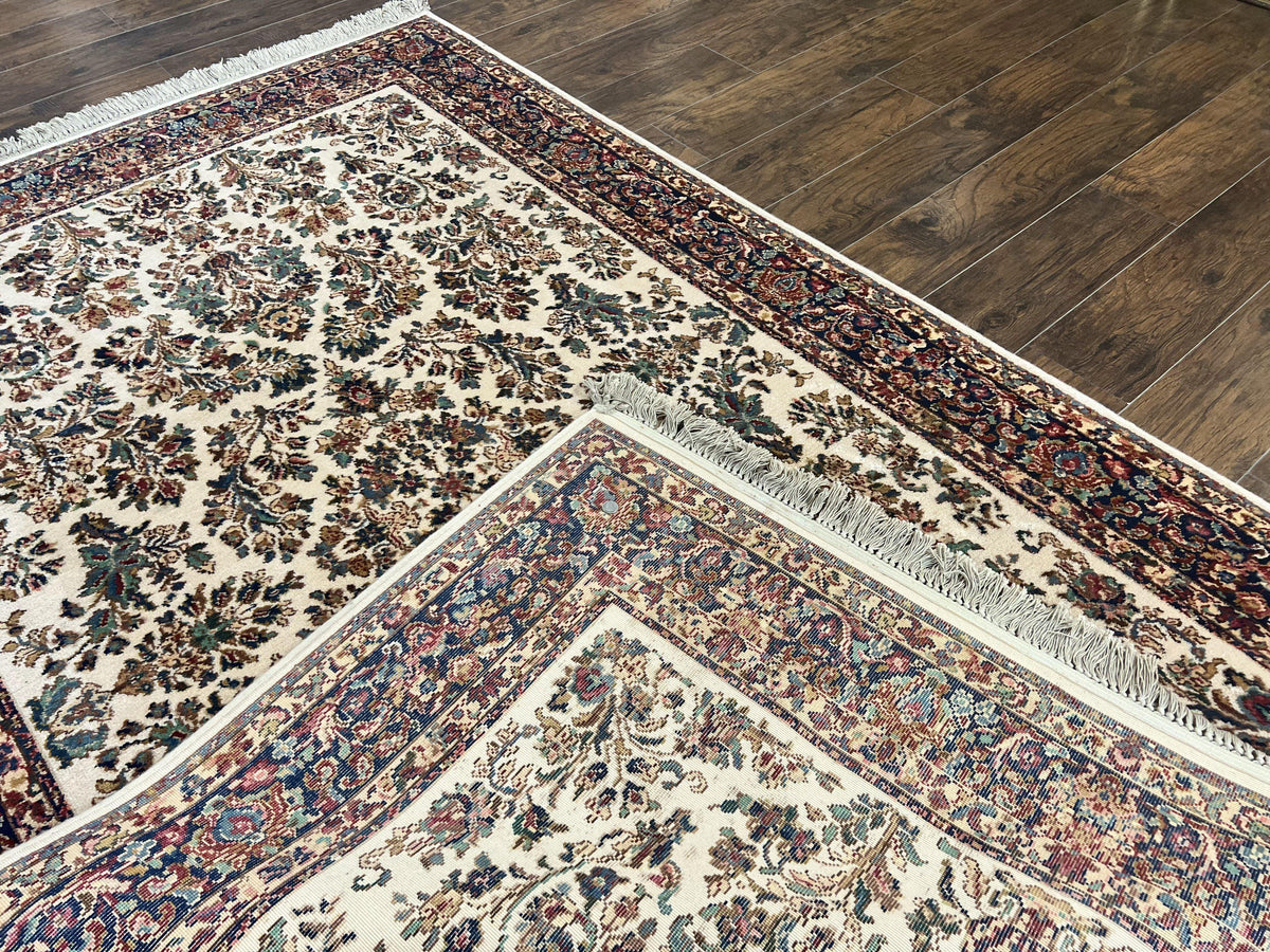 Karastan Rug 5.9 x 9, Ivory Sarouk #760, Wool Vintage Original Collection 700 Series - Jewel Rugs, view 11