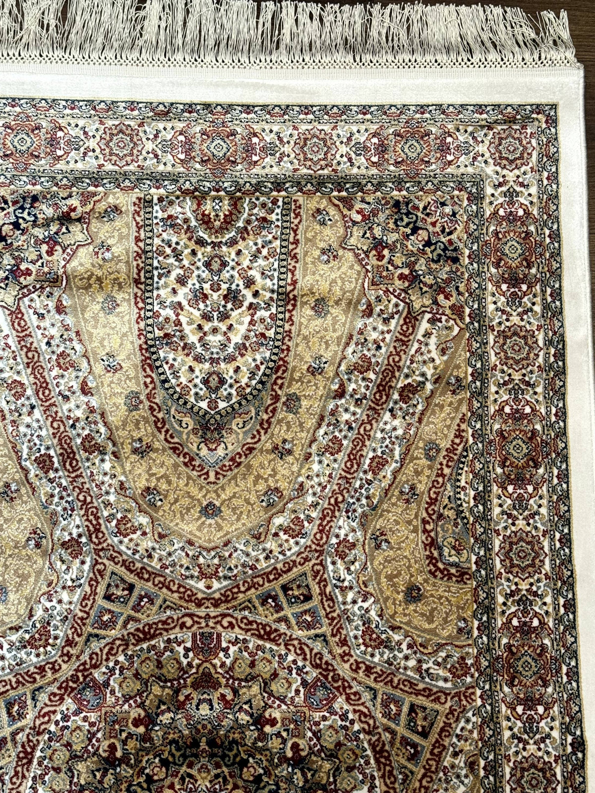 Turkish Silk Runner Rug 2.6 x 12, Hereke Mamluk Runner, Bamboo Silk, New - Jewel Rugs, view 7