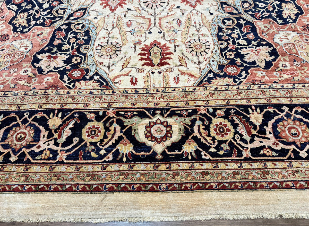 Large Palace Sized Rug 13x19, Stark Carpet, Traditional Wool Handmade Rug, Beige - Jewel Rugs, view 6