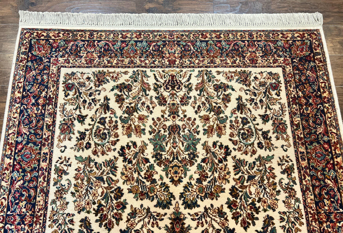 Karastan Rug 5.9 x 9, Ivory Sarouk #760, Wool Vintage Original Collection 700 Series - Jewel Rugs, view 4