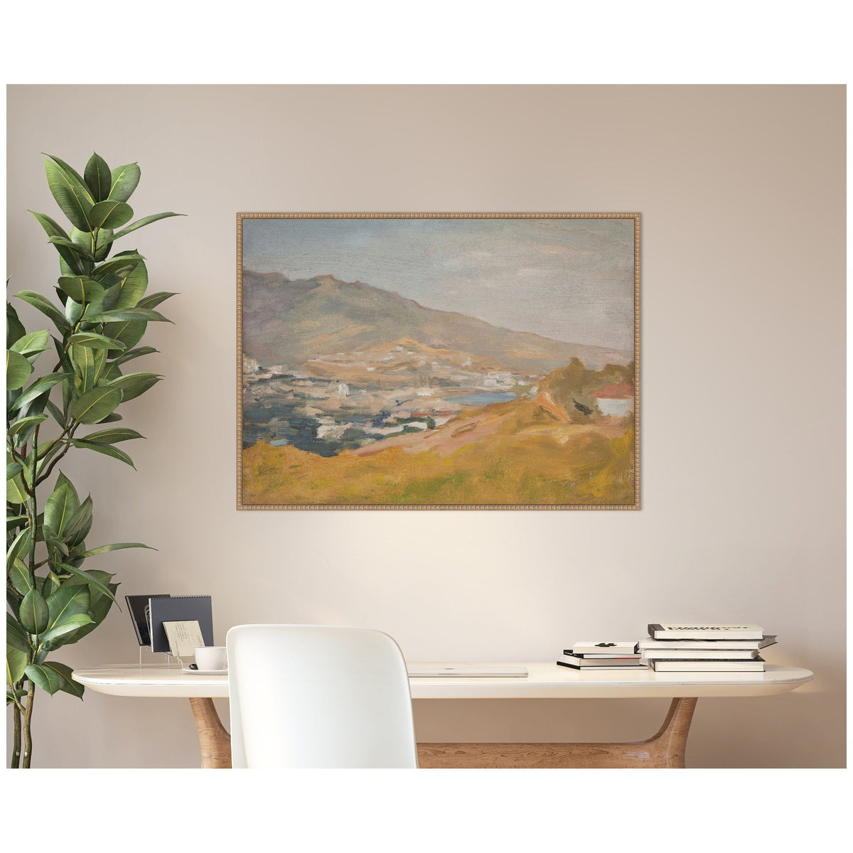 Yalta The Cycle From the Travel to the Crimea 1904 Jan Ciaglinski by Nostalgia Prints Framed Canvas Wall Art Print