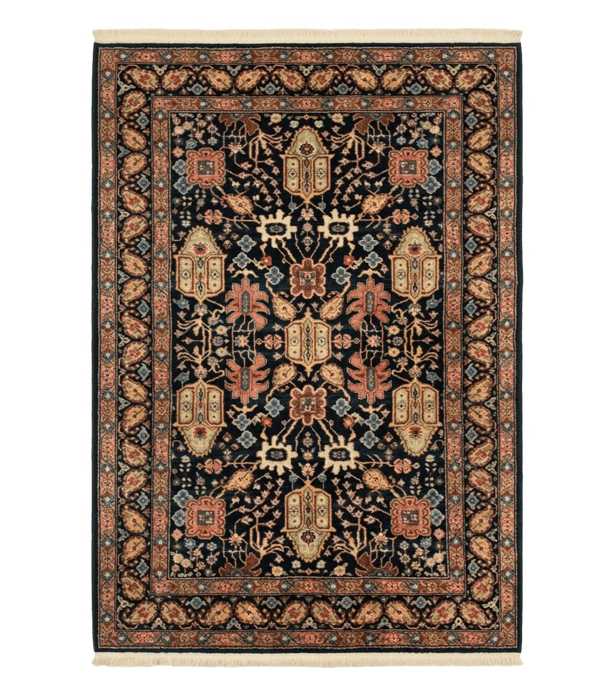 Karastan Rug 5.9 x 8.6, Chahar Mahal #604, Wool Vintage Discontinued Karastan Carpet - Jewel Rugs