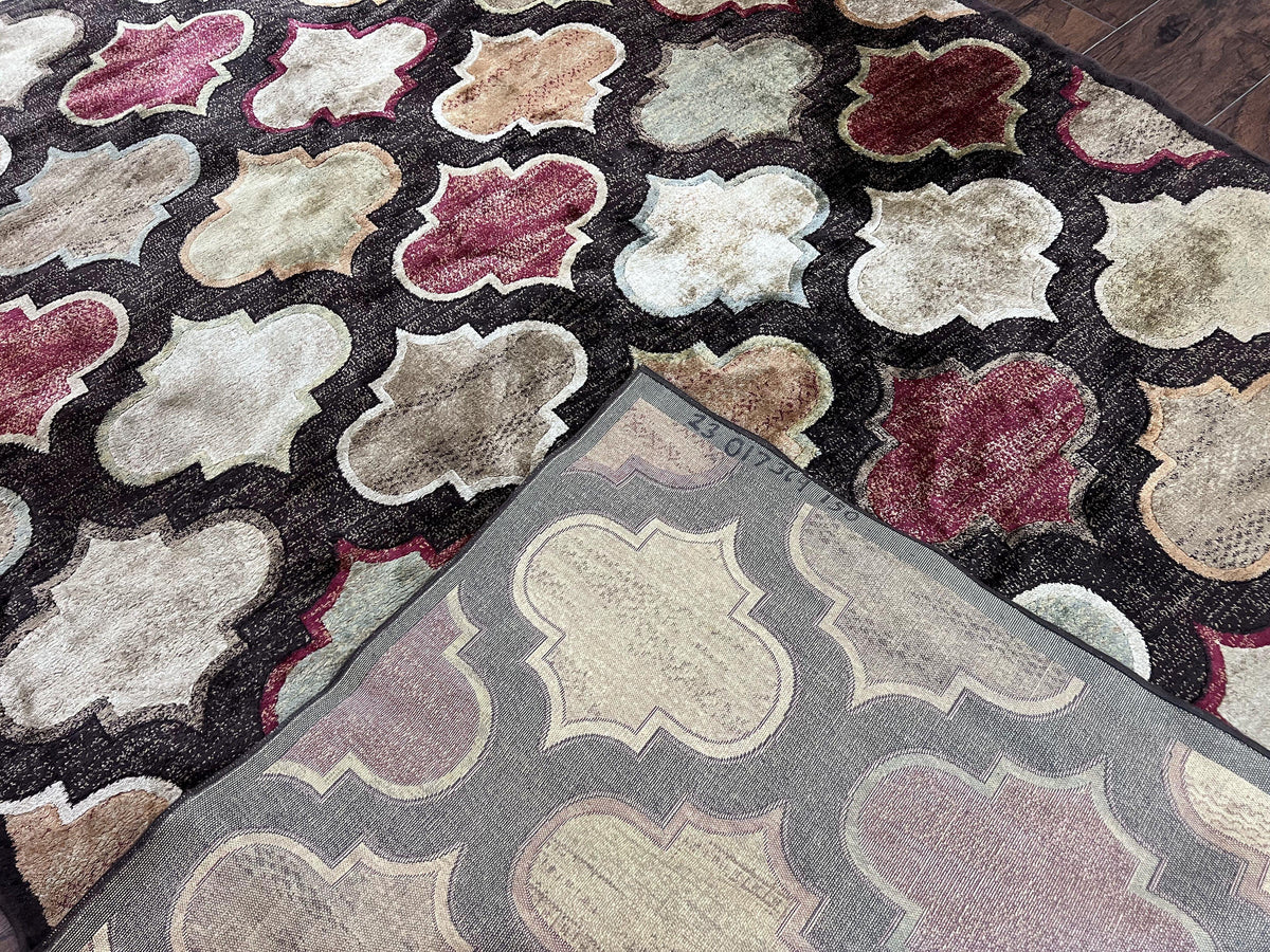 Panel Design Rug 5x7, Multicolor Contemporary Area Rug, Small Living Room Rug - Jewel Rugs, view 11