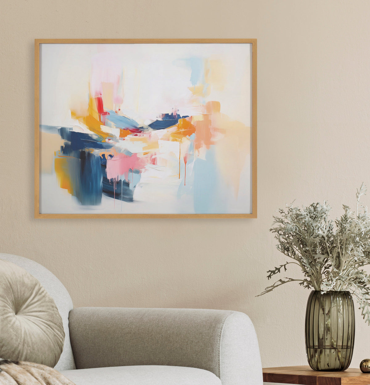 Gallery Elegant Coastal Beach Abstract Print by The Creative Bunch Studio