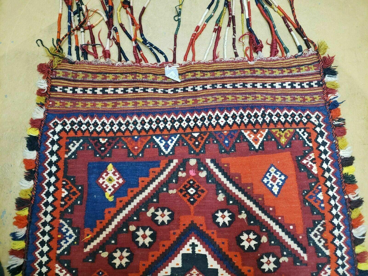 3' X 4' Antique Handmade Turkish Wool Kilim Rug Decorative Seat Cover - Jewel Rugs, view 10