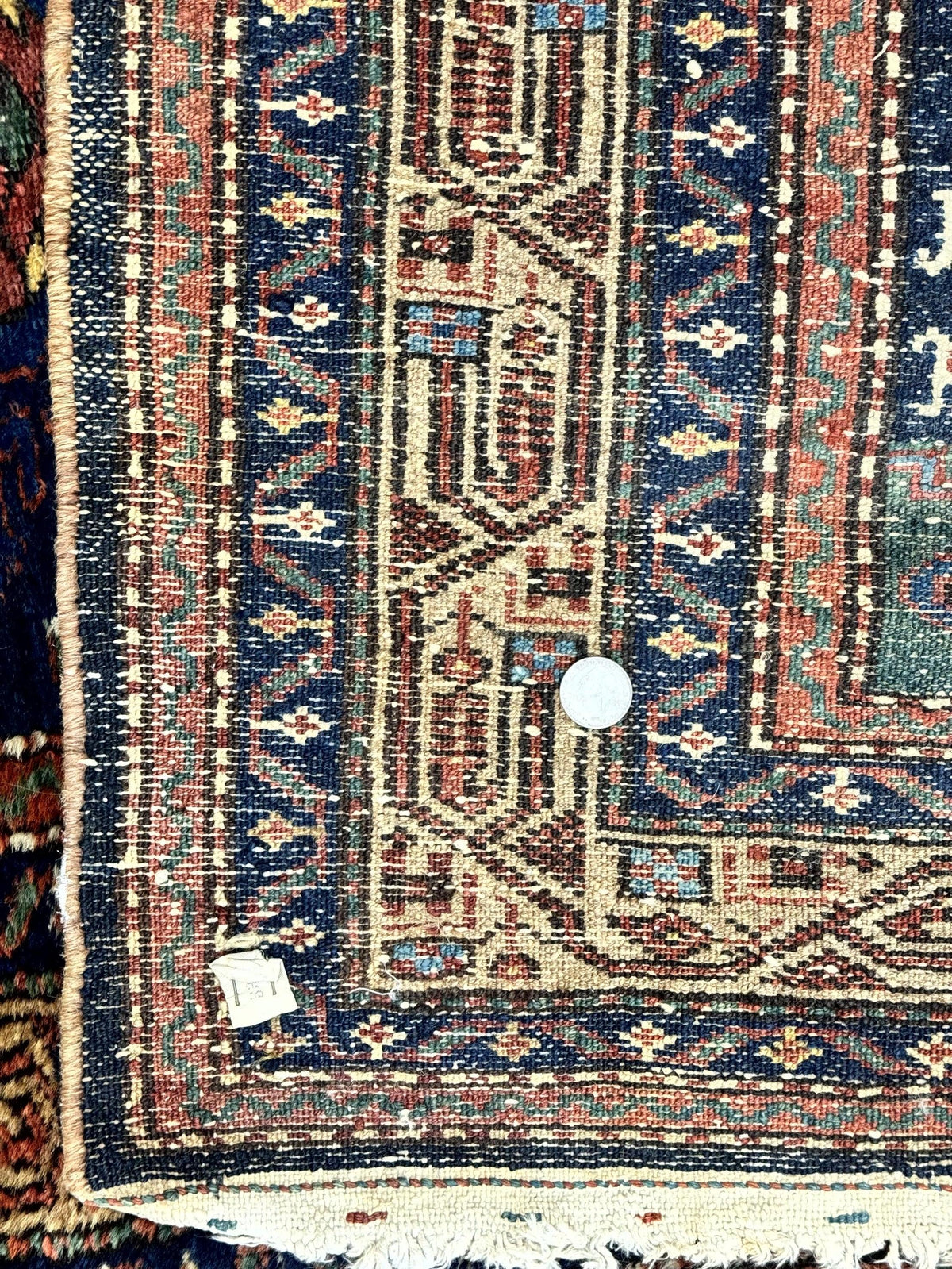 Antique Persian Sarab Runner 3x17, Blue Persian Runner Rug, Long Handmade Wool Carpet for Hallway, Rare, Tribal - Jewel Rugs, view 11