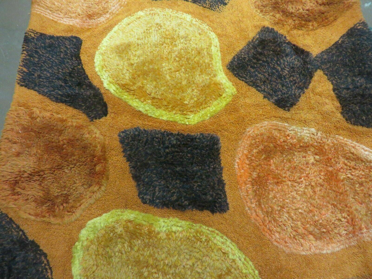 4' X 6' Modern Handmade Hooked Rug Wool Abstract Nice - Jewel Rugs, view 12