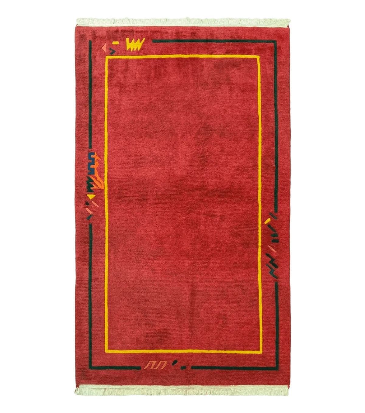 Indo Persian Gabbeh Rug 3x5, Red - Jewel Rugs
