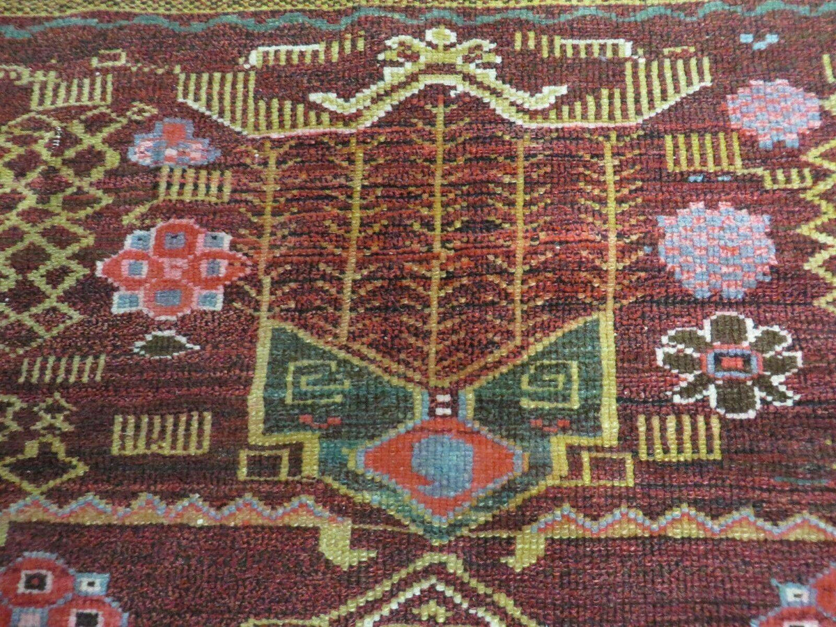 4' X 6' Antique Handmade Caucasian Shirvan Russian Armenian Wool Rug Colorful - Jewel Rugs, view 12