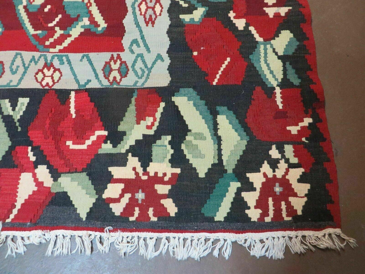 8' X 11' Karabagh Kilim Handmade Flat Weave Wool Rug Vegi Organic Dyes Nice - Jewel Rugs, view 9