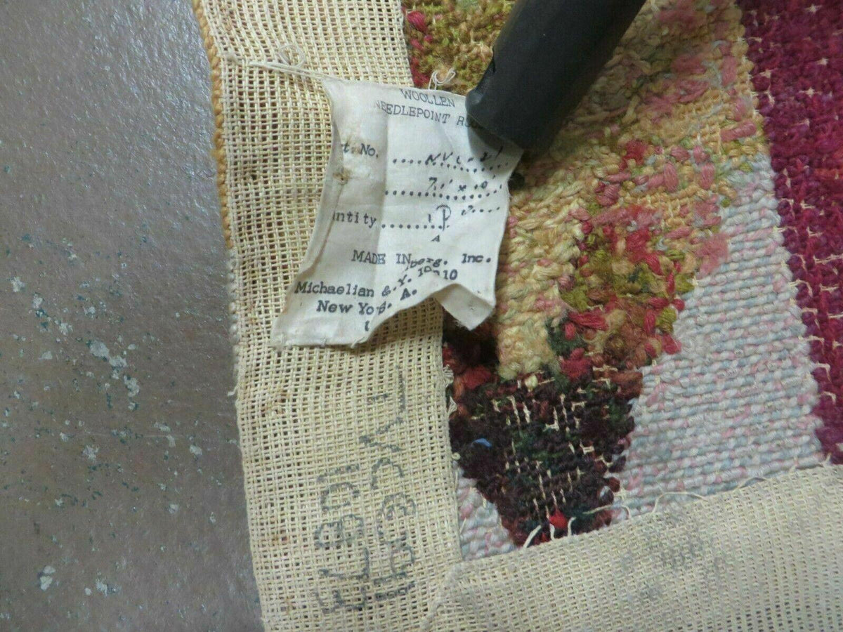 7' X 10' Michaelian & Kohlberg Handmade Aubusson Design Needlepoint Rug Rare - Jewel Rugs, view 11