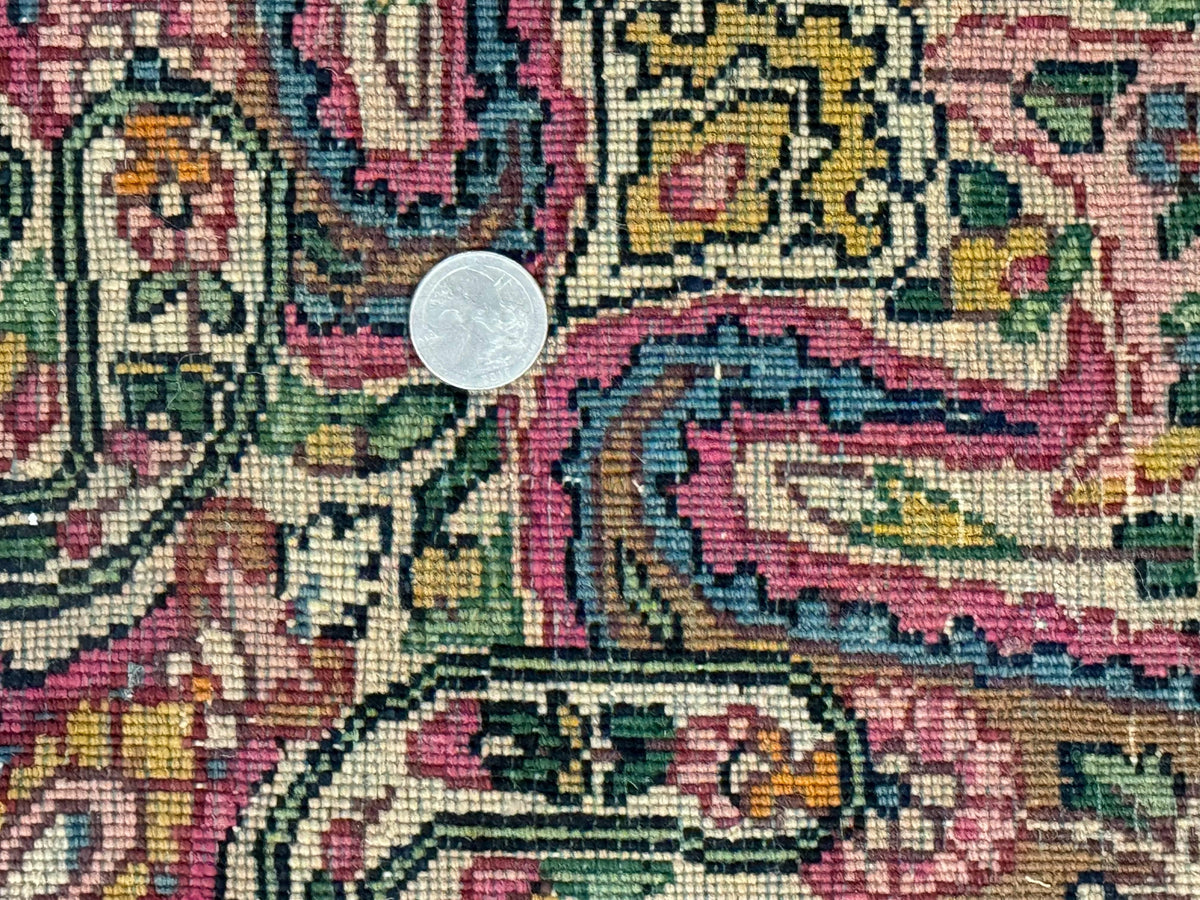 Rare Antique Persian Kerman Lavar Rug 9x12, Boteh Paisley Design - Jewel Rugs, view 11