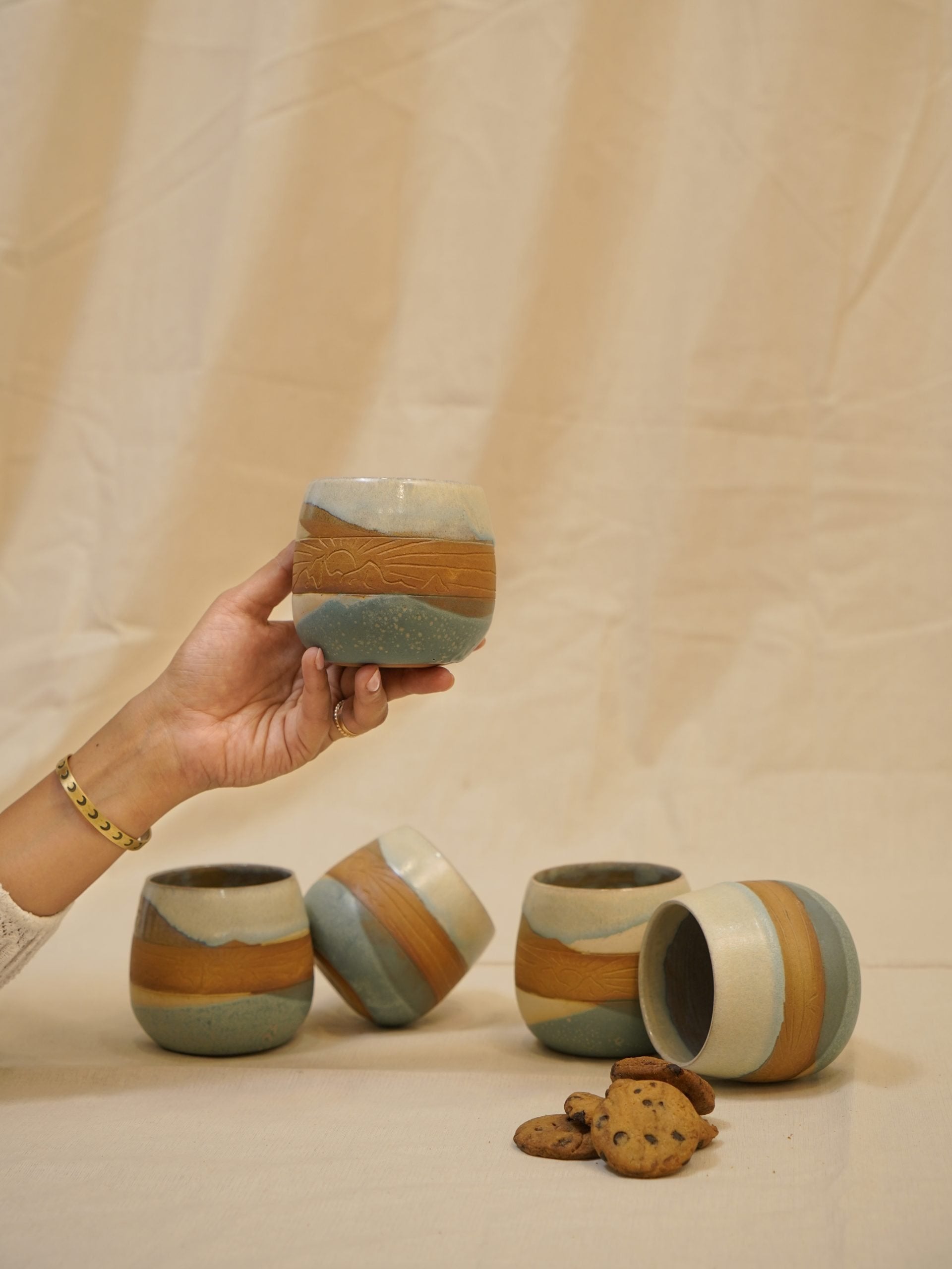 Chai at Sunrise - Set of 6 mugs image 3