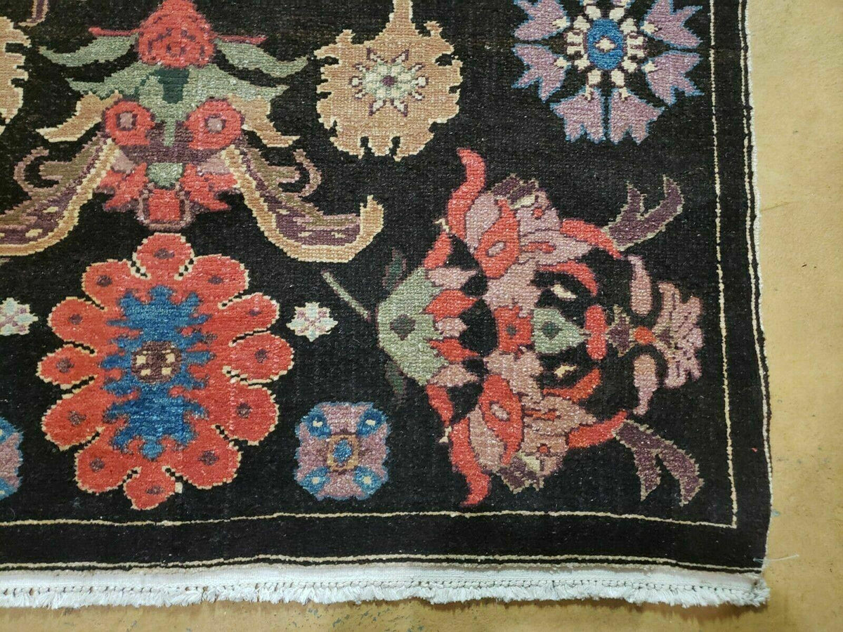 4' 5" X 16' 1" Antique Karabagh Caucasian Rug Handmade Wool Carpet Organic Dye - Jewel Rugs, view 9