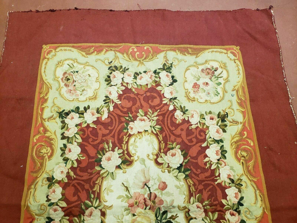 3' X 5' Antique Handmade French Aubusson Weave Savonnerie Needlepoint Rug Nice - Jewel Rugs, view 2