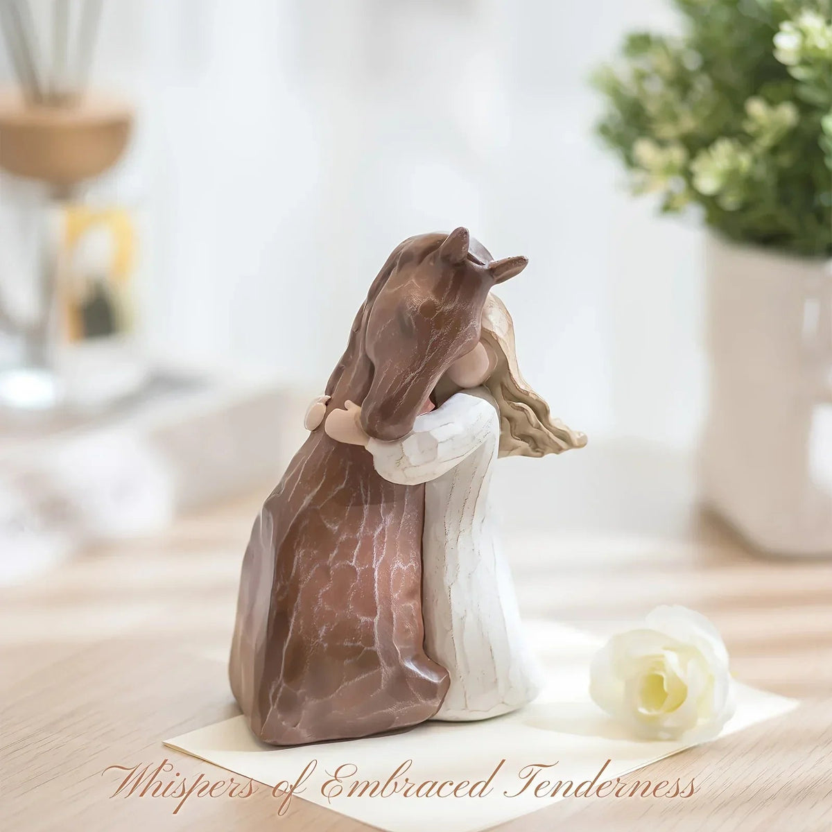 Figurine - Decorative Girl Horse Statue