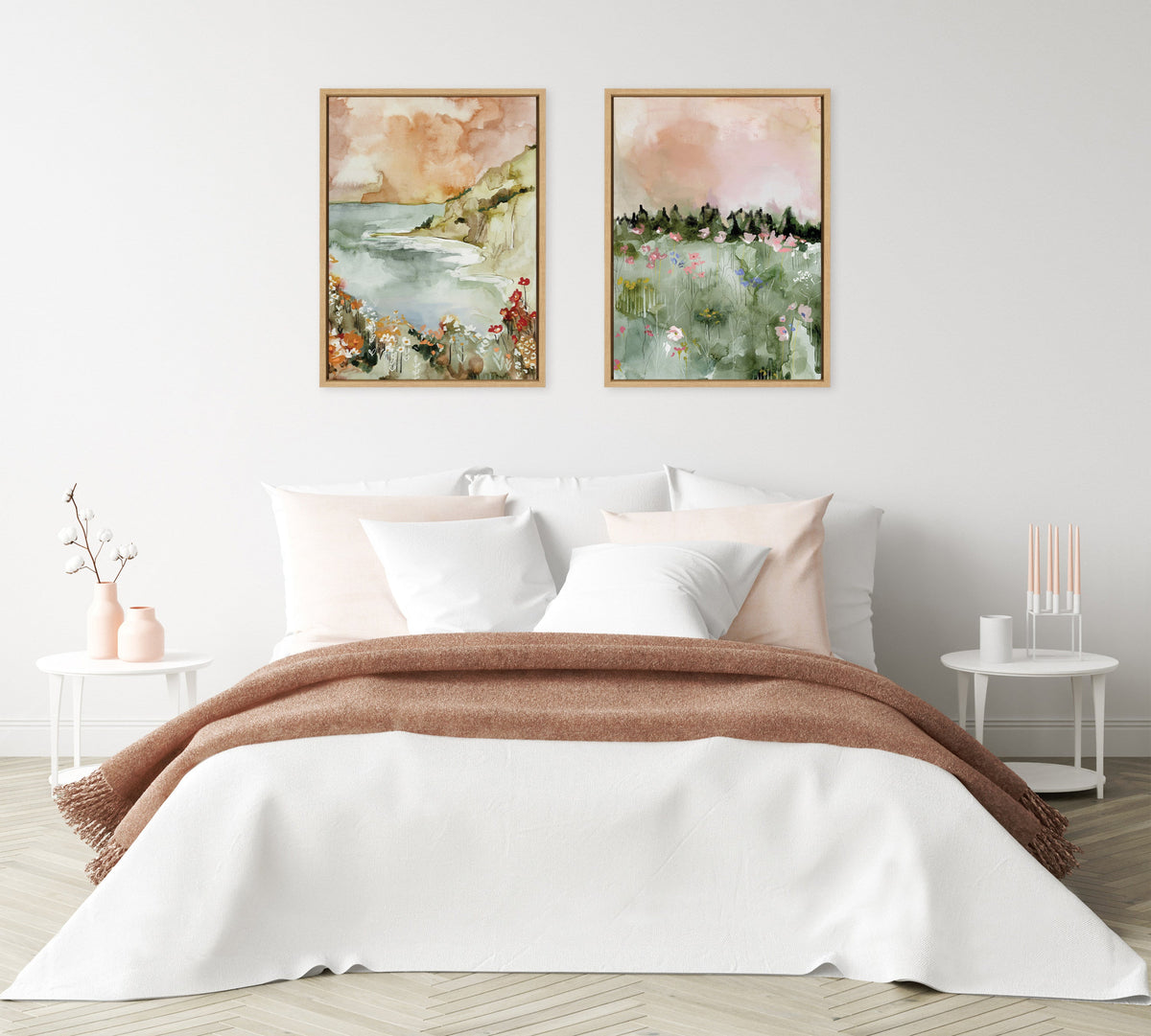 Sylvie Landscape 04 Framed Canvas by Annie Quigley