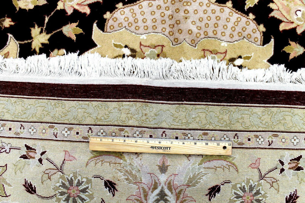 Pakistani Chobi Rug 9x12 | Burgundy, Beige & Ivory | Hand-Knotted Wool - Rugistan, view 15