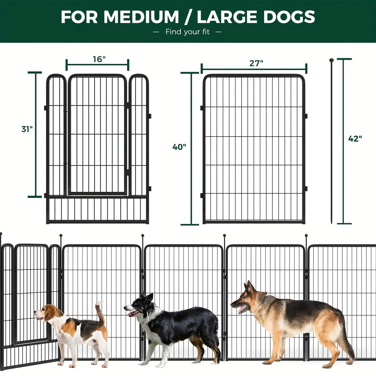 Heavy Duty Metal Dog Playpen