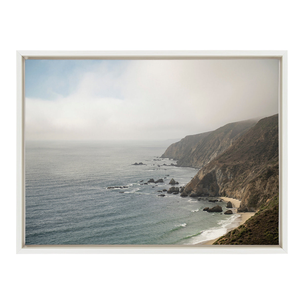 Sylvie Wild Coast No 2 Framed Canvas by Crystal Lynn Collins