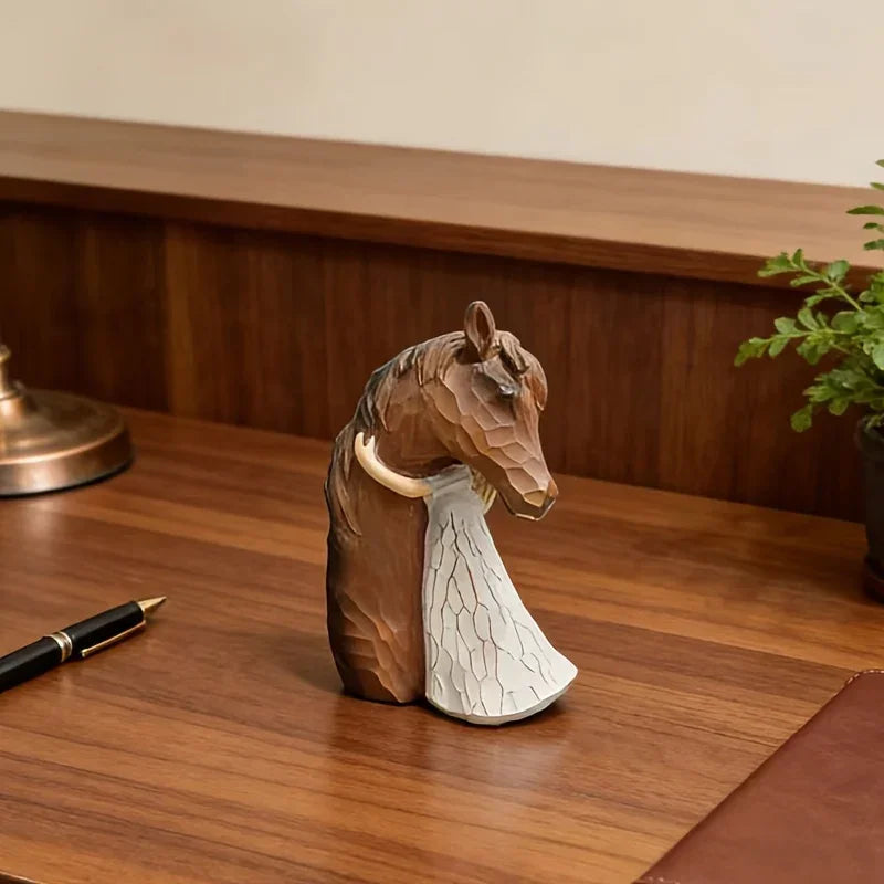 Horse Figurine - Ceramic Girl Decoration