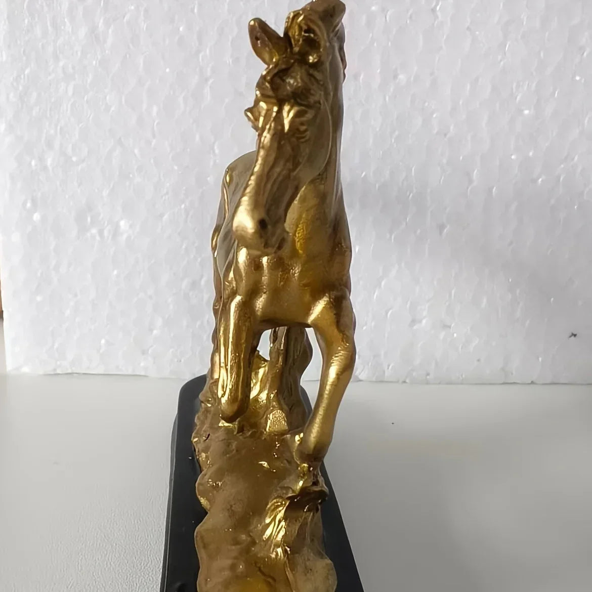 Horse Statue - Golden 14Cm