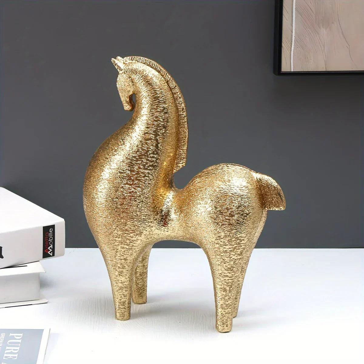 Horse Statue - Modern Geometric Abstract