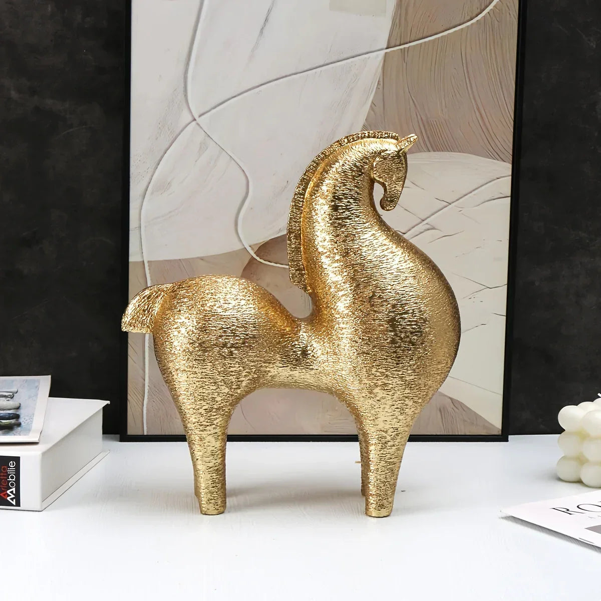 Horse Statue - Modern Geometric Abstract