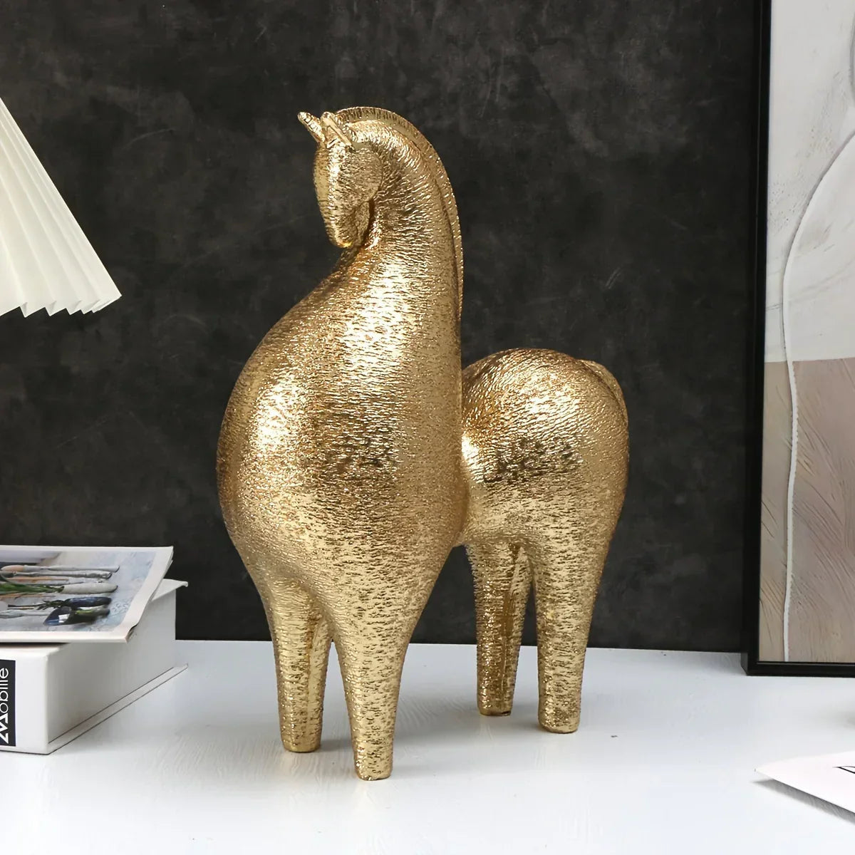 Horse Statue - Modern Geometric Abstract