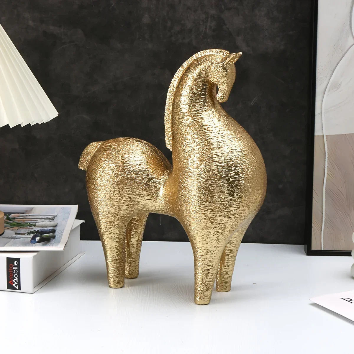 Horse Statue - Modern Geometric Abstract