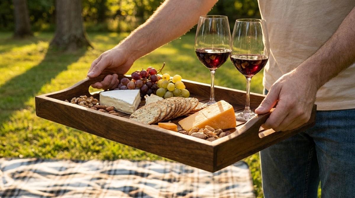 Rectangular Mango Wood Serving Tray Large