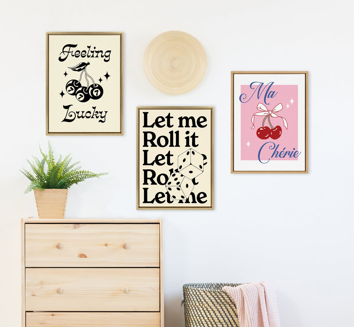 Sylvie Let Me Roll It Framed Canvas by Alli Standefer