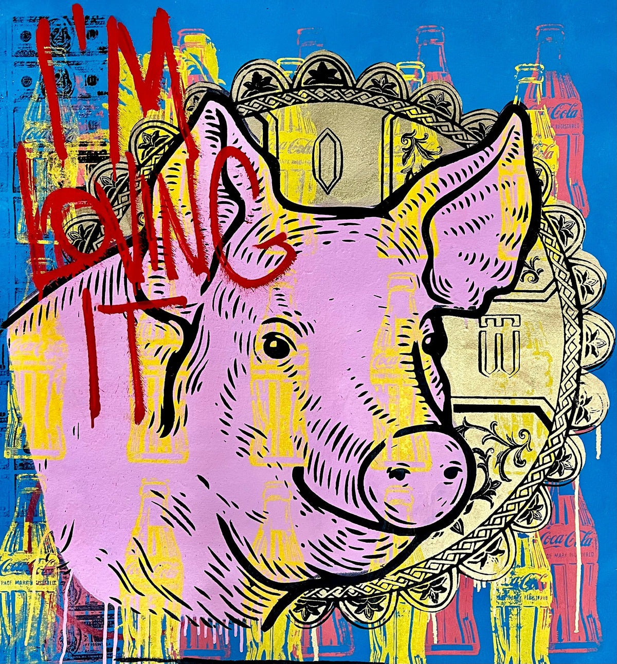 Blue Saint Pig - Denis OUCH
